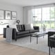 MORABO Sofá, Grann/Bomstad negro/metal