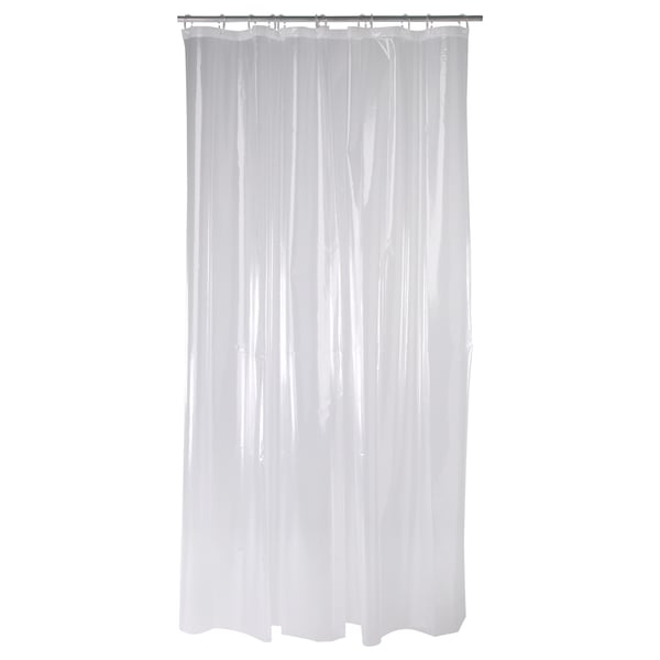 NÄCKTEN Cortina de baño, transparente, 71x71 "