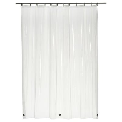NÄLK Forro de cortina de baño, transparente, 71x71 "