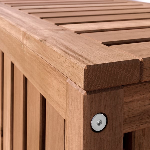 NÄMMARÖ Caja de almacenamiento, teñido en marrón claro interior/exterior, 31 1/2x15 3/4x17 3/4 "