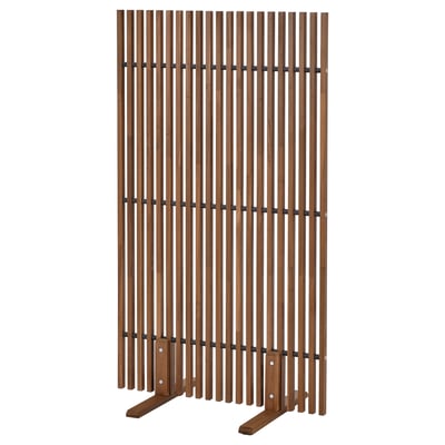 NÄMMARÖ Pantalla de privacidad, teñido en marrón claro interior/exterior, 55 1/8x31 1/2x19 5/8 "