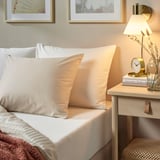 NATTJASMIN Funda de almohada, blanco, Tamaño queen