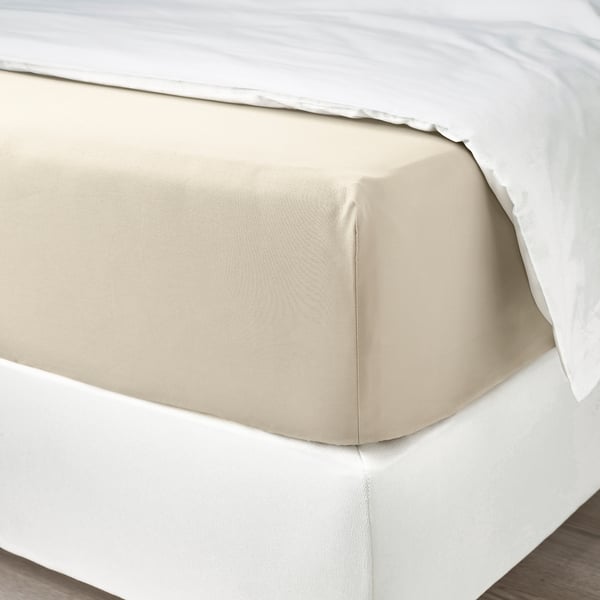 NATTJASMIN Juego de sábanas, beige claro, Tamaño twin