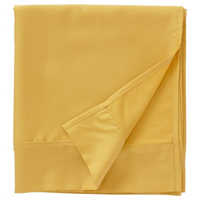 NATTJASMIN Sábana encimera, amarillo, Tamaño queen