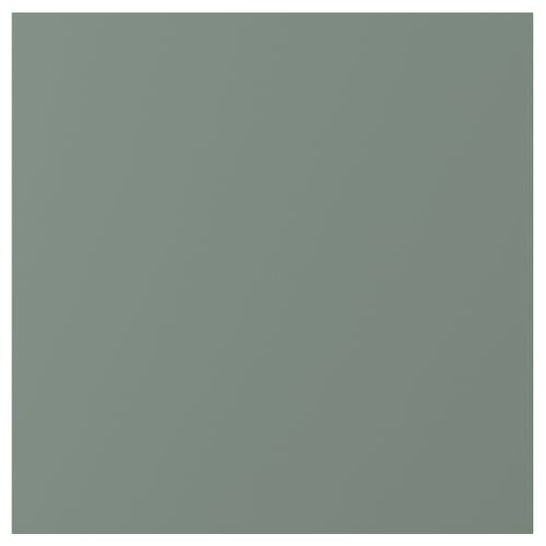 NICKEBO Puerta, mate gris-verde, 15x15 "