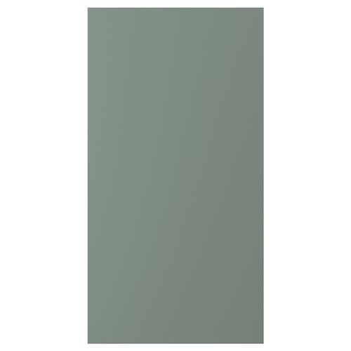 NICKEBO Puerta, mate gris-verde, 21x40 "