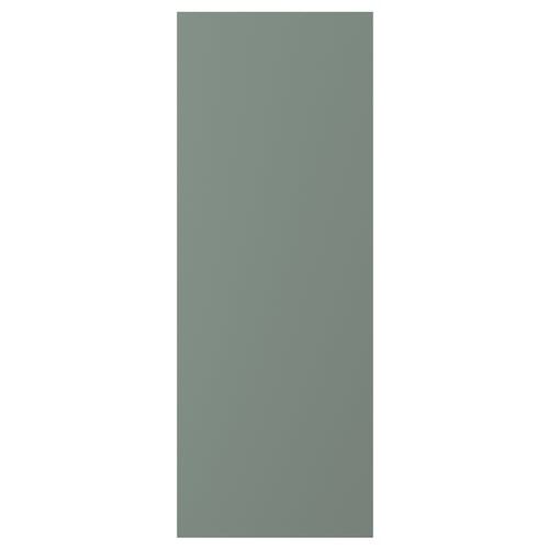 NICKEBO Puerta, mate gris-verde, 15x40 "