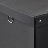 NIMM Caja de almacenaje+tapa, negro, 9 ¾x13 ¾x6 "