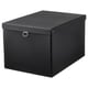 Opción: NIMM Caja de almacenaje+tapa, negro, 13 ¾x19 ¾x11 ¾ "