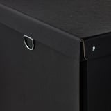 NIMM Caja de almacenaje+tapa, negro, 13 ¾x19 ¾x11 ¾ "