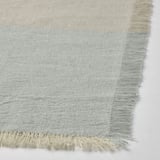 NISSÖGA Servilleta, beige/azul claro, 14x14 "