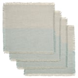 NISSÖGA Servilleta, beige/azul claro, 14x14 "