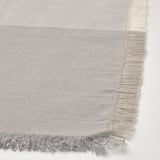 NISSÖGA Servilleta, gris/blanco, 14x14 "