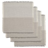 NISSÖGA Servilleta, gris/blanco, 14x14 "