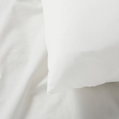 NONNEA Funda para almohada de cuerpo, blanco, 20x50 "