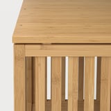 NORDKISA Armario abierto+puerta corrediza, bambú, 47 1/4x73 1/4 "