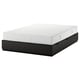 NORDLI Armazón cama+almacenaje+colchón, antracita/Valevåg firme, Tamaño King