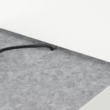 NORDLI Base de cama+almacenamiento+colchón, con cabecera blanco/Vågstranda firme, Tamaño queen