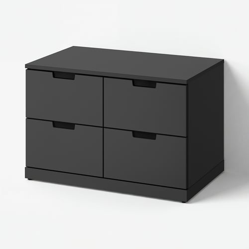 NORDLI Gavetero de 4 cajones, antracita, 31 1/2x18 1/2x20 7/8 "