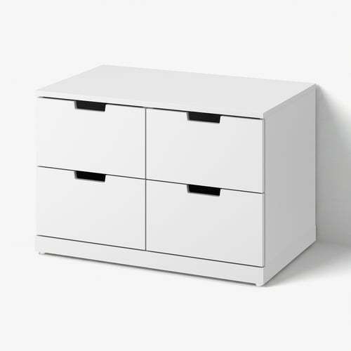 NORDLI Gavetero de 4 cajones, blanco, 31 1/2x18 1/2x20 7/8 "