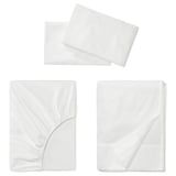 NORDRUTA Juego de sábanas, blanco, Tamaño King