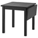 NORDVIKEN Mesa abatible, negro, 29 1/8/41x29 1/8 "