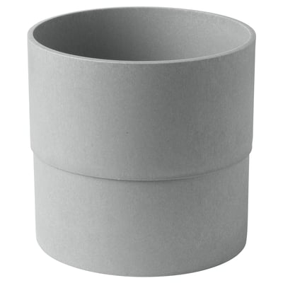 NYPON Maceta, interior/exterior gris, 7 ½ "
