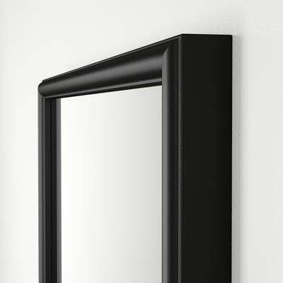 NYPONBUSKE Espejo, negro, 25 5/8x53 1/8 "