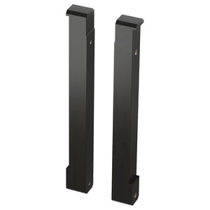 NYTTIG Soporte mueble con microondas, negro/madera