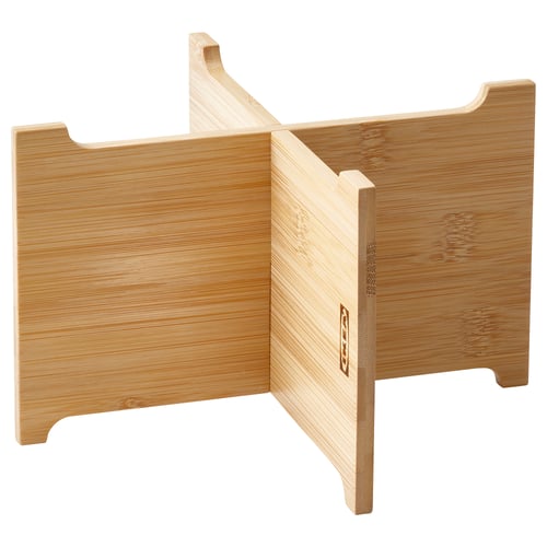 ÖGONTRÖST Soporte bote con tapa, bambú