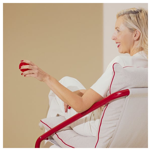 ÖNNESTAD Armazón de sillón, rojo