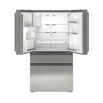 ÖVERSKÅDLIG Refrigerador con puertas dobles, 4 pt/color de acero inoxidable, 22 cu.ft
