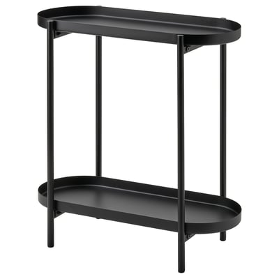 OLIVBLAD Pedestal para plantas, interior/exterior negro, 22 "