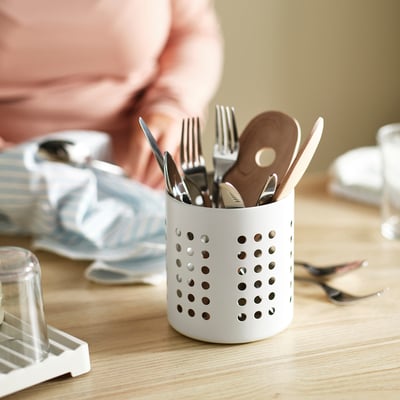 ORDNING Soporte para utensilios, blanco, 5 3/8 "