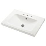 ORRSJÖN Lavamanos, blanco Doble mando de 8", 31x21 3/4 "