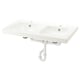 Opción: ORRSJÖN Lavamanos doble+sifón, blanco, 37x21 3/4 "