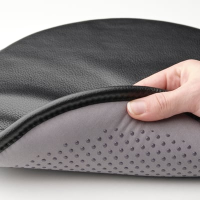 PÄRLETERNELL Cojín para silla, Grann negro, 14 "