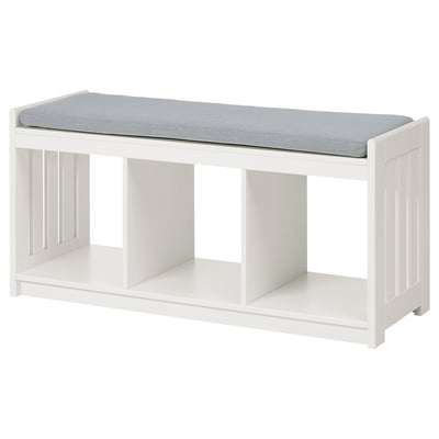 PANGET Banco con almacenaje, blanco