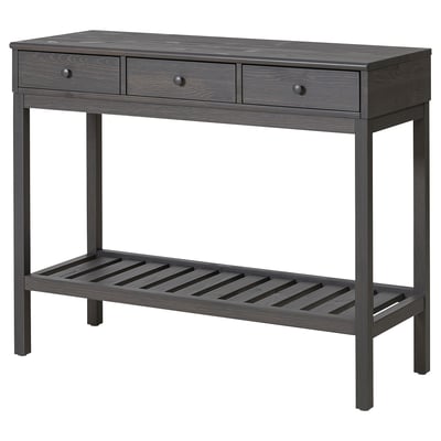 PANGET Consola, gris oscuro/teñido, 41 3/4x16 1/2 "