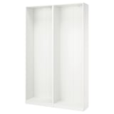 PAX 2 armazones de ropero, blanco, 58 7/8x13 3/4x93 1/8 "