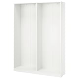 PAX 2 armazones de ropero, blanco, 58 7/8x13 3/4x79 1/4 "