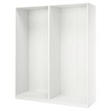PAX 2 armazones de ropero, blanco, 78 5/8x22 7/8x93 1/8 "