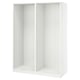 PAX 2 armazones de ropero, blanco, 58 7/8x22 7/8x79 1/4 "