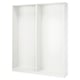 PAX 2 estructuras de armario, blanco, 78 5/8x13 3/4x93 1/8 "