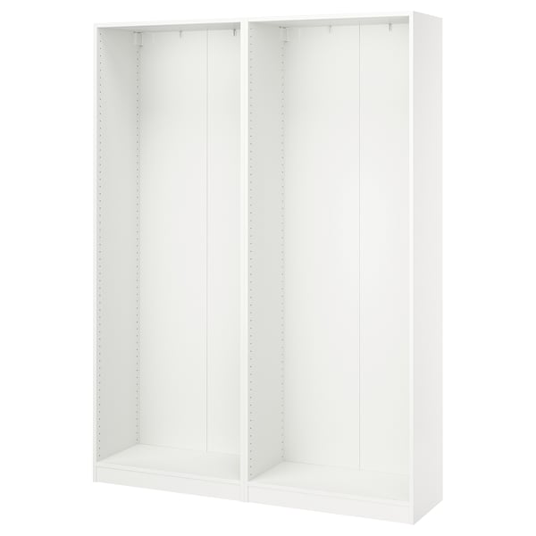 PAX 2 estructuras de armario, blanco, 58 7/8x13 3/4x79 1/4 "