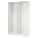 PAX 2 estructuras de armario, blanco, 58 7/8x22 7/8x93 1/8 "
