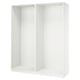 PAX 2 estructuras de armario, blanco, 78 5/8x22 7/8x93 1/8 "