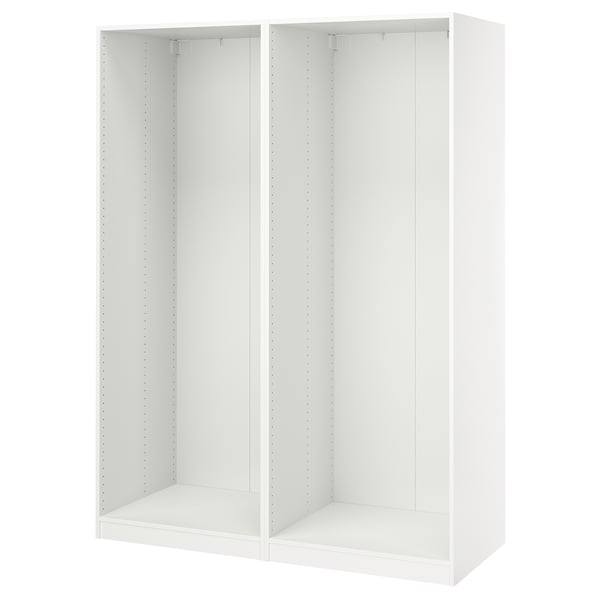 PAX 2 estructuras de armario, blanco, 58 7/8x22 7/8x79 1/4 "