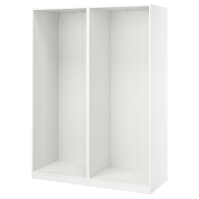 PAX 2 estructuras de armario, blanco, 58 7/8x22 7/8x79 1/4 "