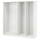 PAX 3 armazones de ropero, blanco, 78 5/8x22 7/8x79 1/4 "